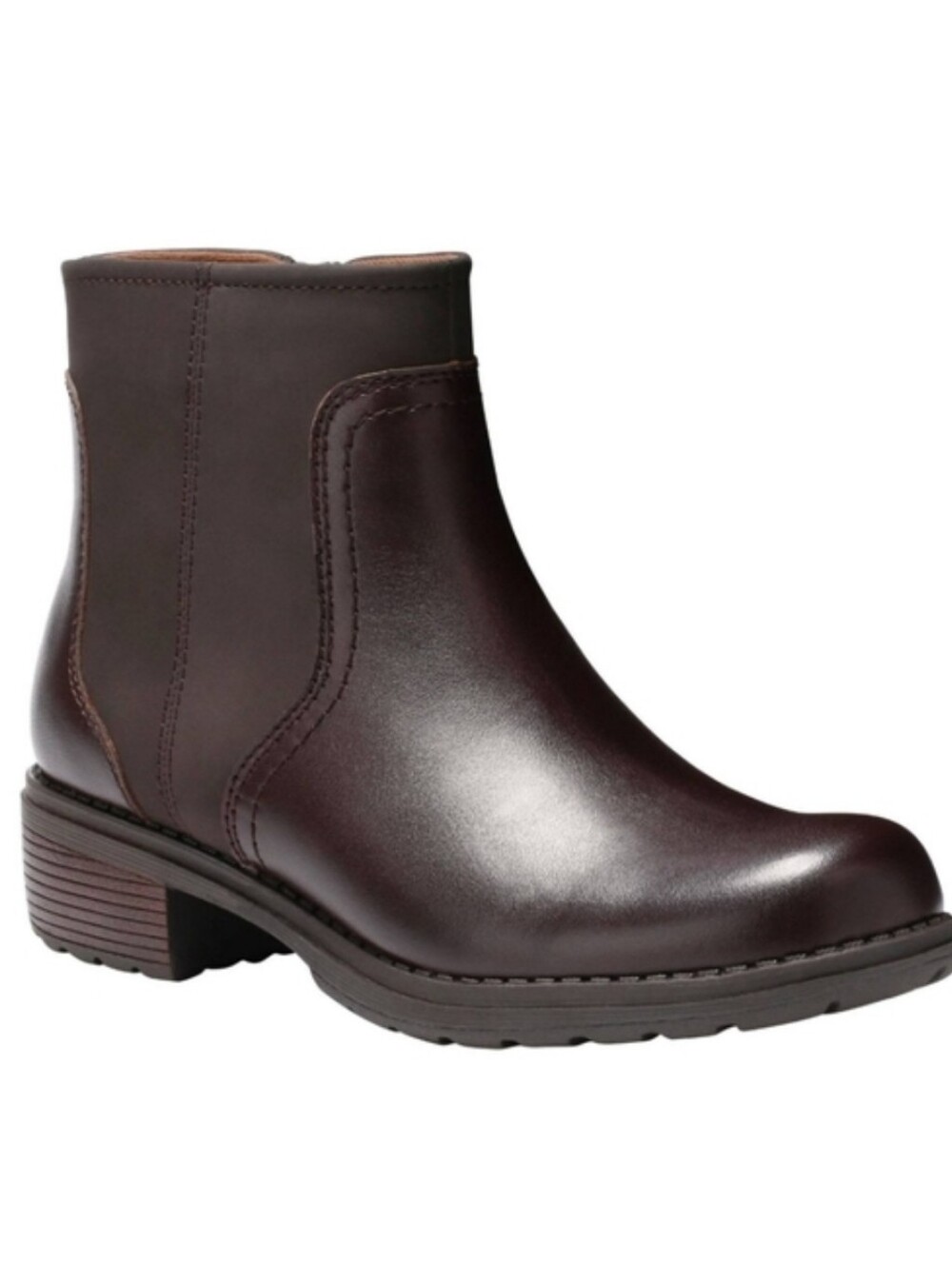 Eastland Meander Brown Leather Memory Foam  Ankle Boots New
